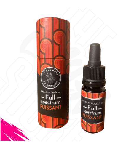 🌿 Macérat huileux de CBD bio "Puissant" – 10 ml (Full Spectrum)