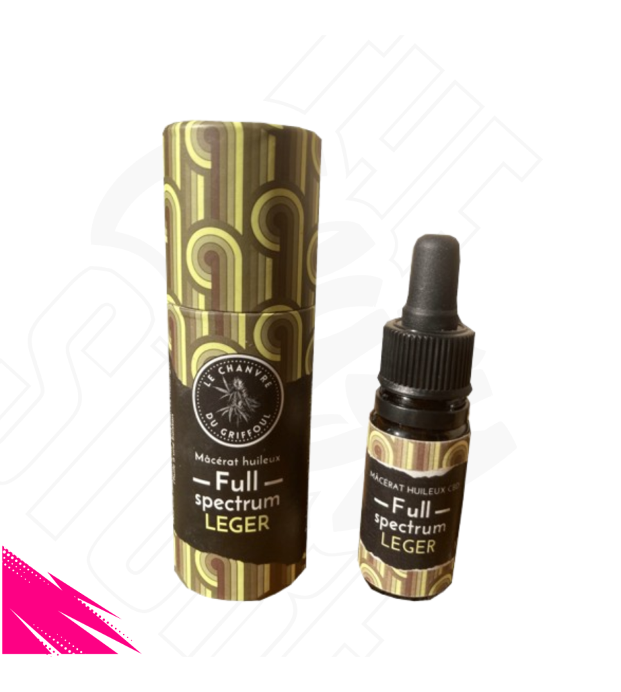 🌿 Huile sublinguale de CBD bio "Légère" — Macérât huileux (full spectrum)