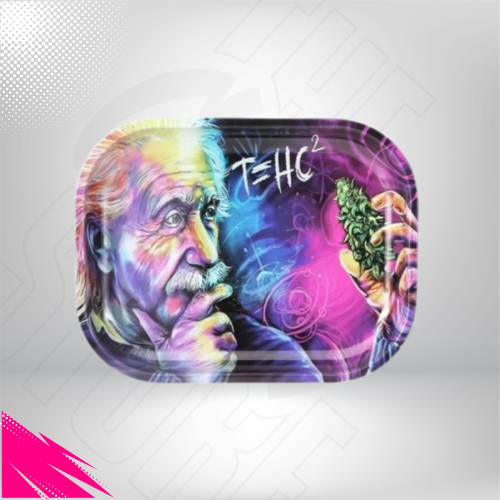 Plateau Einstein Fer Blanc (28.5x19x1.5cm)