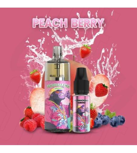 TORNADO PUFF 1000 PEACH BERRY