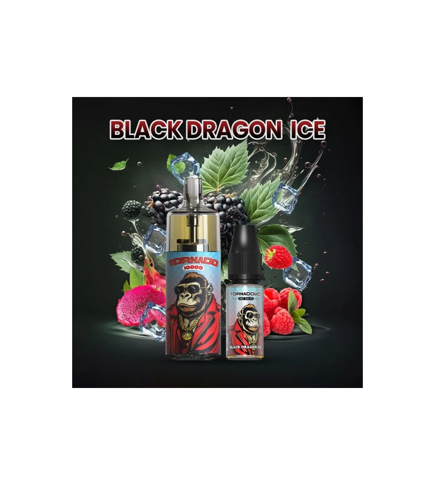 TORNADO 10000 BLACK DRAGON ICE 10/20MG the crazy store