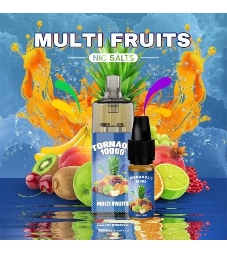 TORNADO 10000 MULTI FRUIT 10/20MG DRINK EDITION the crazy store