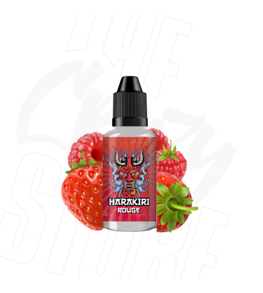 Harakiri ROUGE – Fraise des Bois & Framboise Sauvage Concentré 30ml