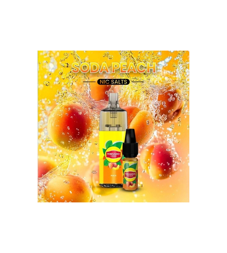 TORNADO 10000 SODA PEACH 10/20MG DRINK EDITION the crazy store