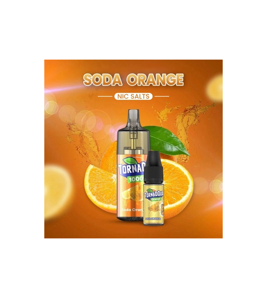 TORNADO 10000 SODA ORANGE 10/20MG DRINK EDITION the crazy store