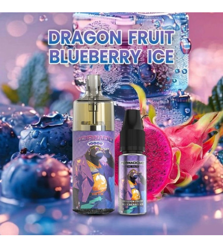 TORNADO 10000 DRAGON FRUIT BLUEBERRY ICE 10/20MG the crazy store