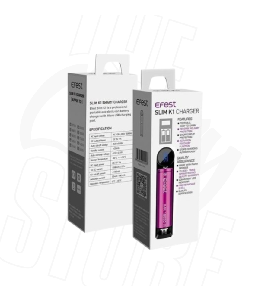 Chargeur Slim K1 avec câble USB - Efest