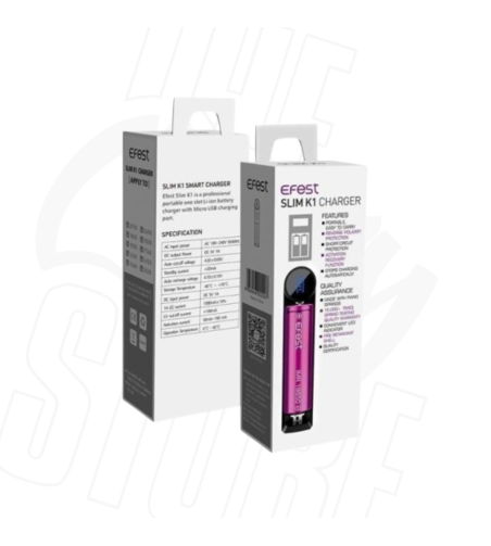 Chargeur Slim K1 avec câble USB - Efest